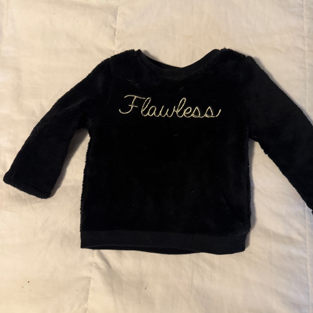Super soft black baby sweater